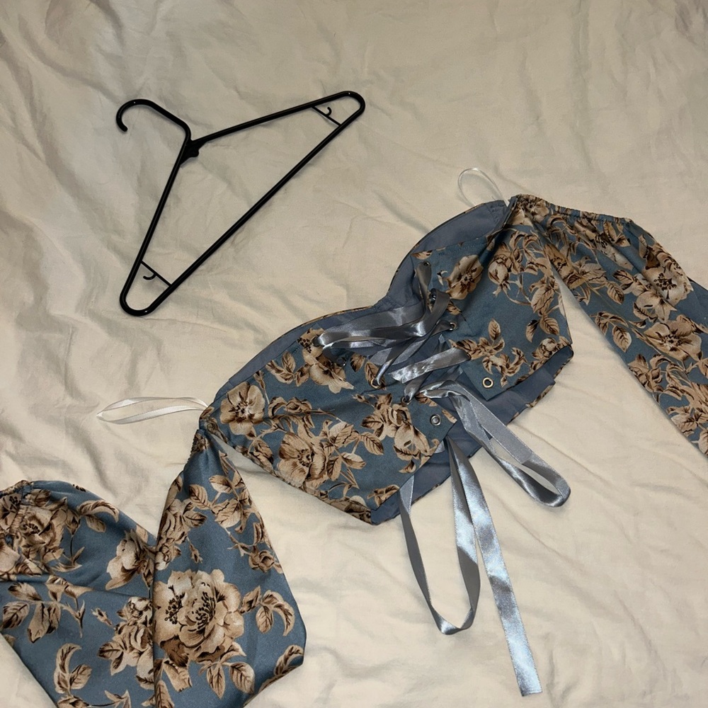 Cropped corset top